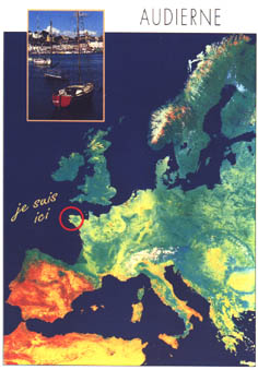 West Brittany on an Satelite Image of Europe